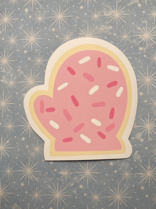 Pink Frosted Cookie - Mitten